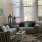 a living room with a large window