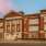 a large building with a red brick